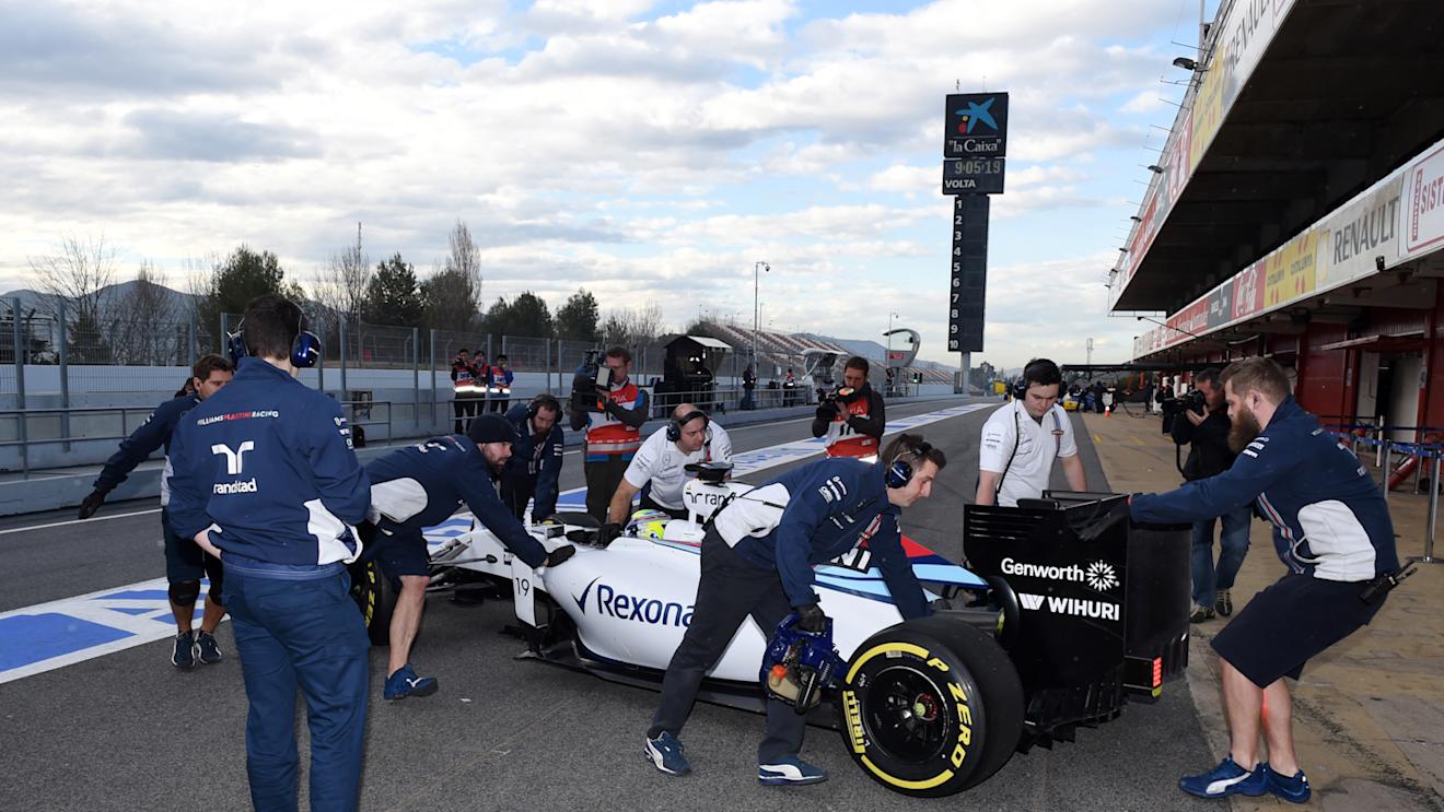 Felipe Massa (BRA) Williams  at Formula One Testing, Day One, Barcelona, Spain, 26 February 2015.