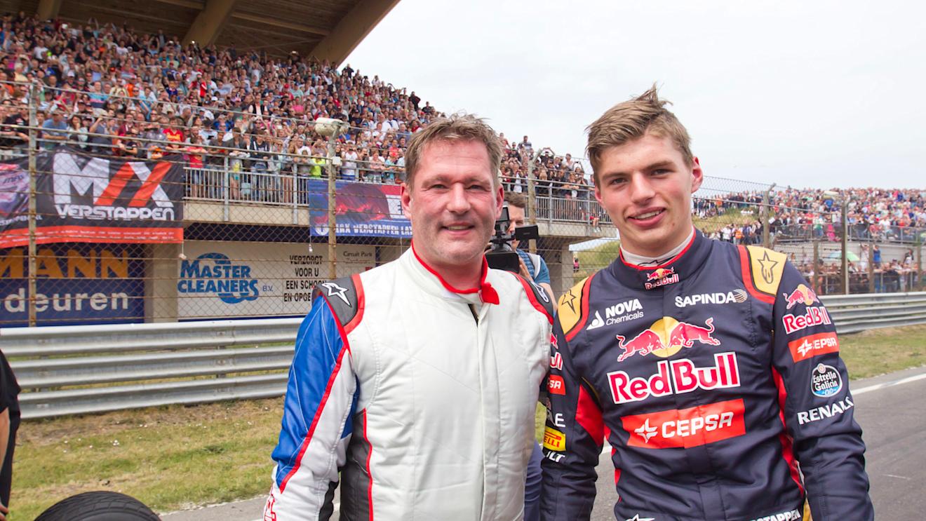 Max Verstappen with father Jos at the 'Italia a Zandvoort' © Chris Schotanus