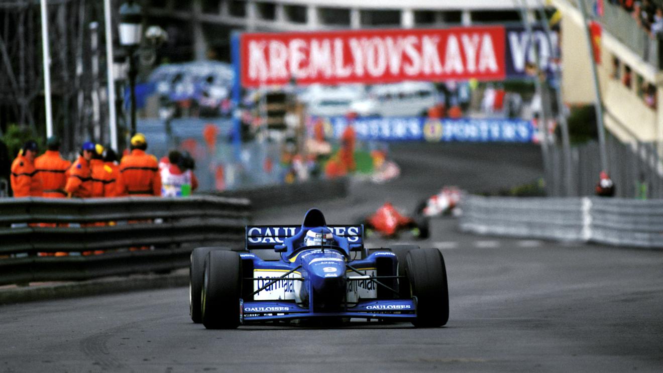Olivier Panis (FRA) Ligier JS43 came from fourteenth on the grid to take his first ever GP victory.
Monaco Grand Prix, Rd 6, Monte Carlo, Monaco, 19 May 1996.
 © ©Sutton Motorsport Images
