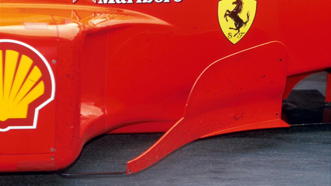 The Ferrari barge board which caused their disqualification
Malaysian GP, Sepang, 17 October 1999 © ©Sutton Motorsport Images