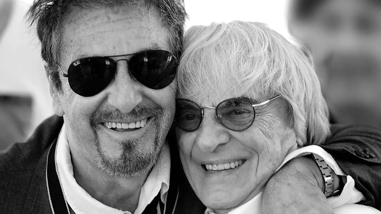 Al Pacino with Bernie Ecclestone, Montreal, June 7, 2015 © Mario Renzi