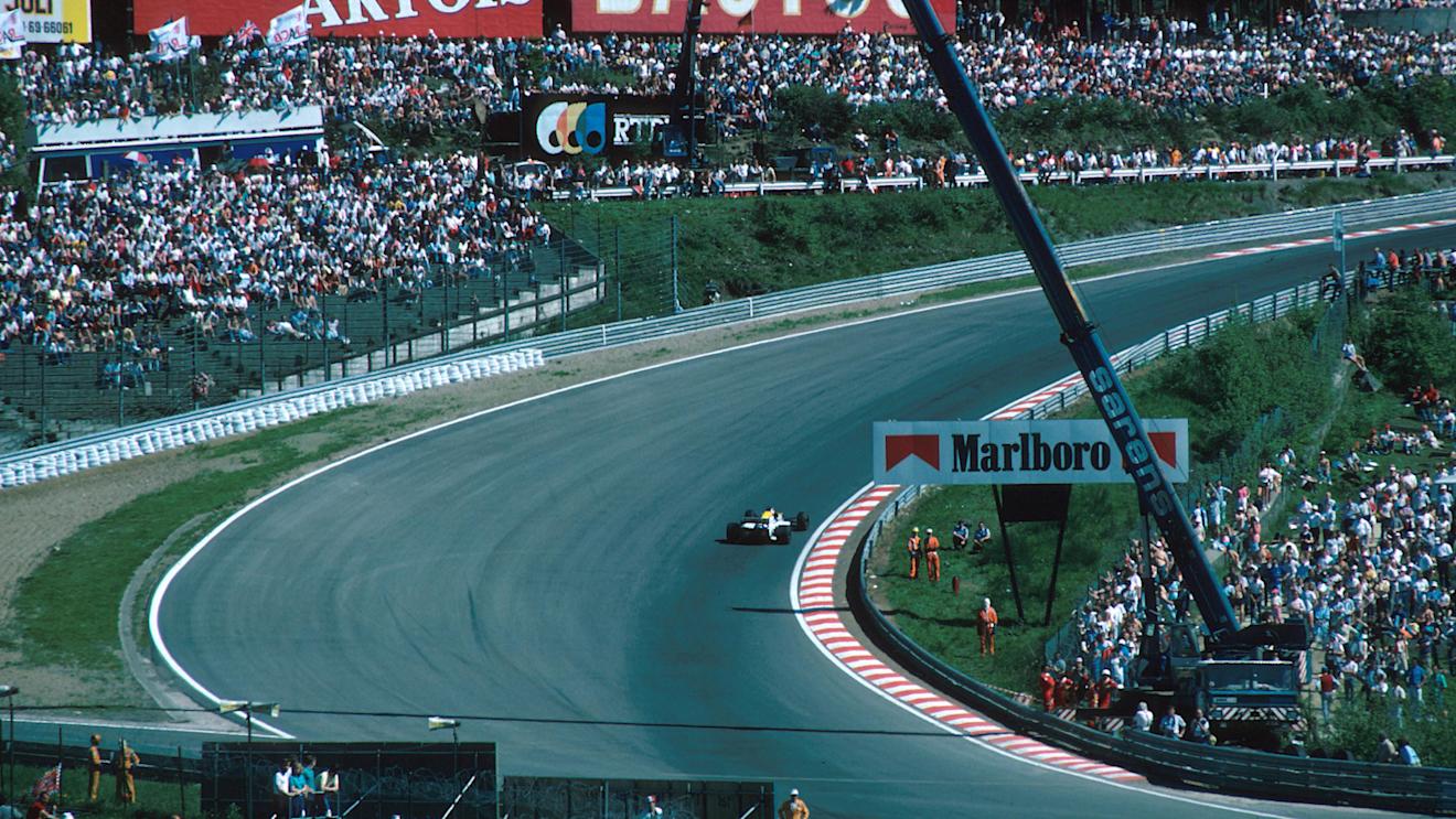 Eau Rouge on the scenic Spa circuit. 1985 Belgian Grand Prix. © ©Sutton Motorsport Images