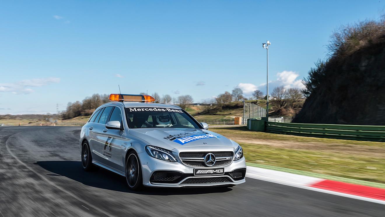F1 racing's new Medical Car, the Mercedes-AMG C 63 S Estate. © Mercedes AMG 