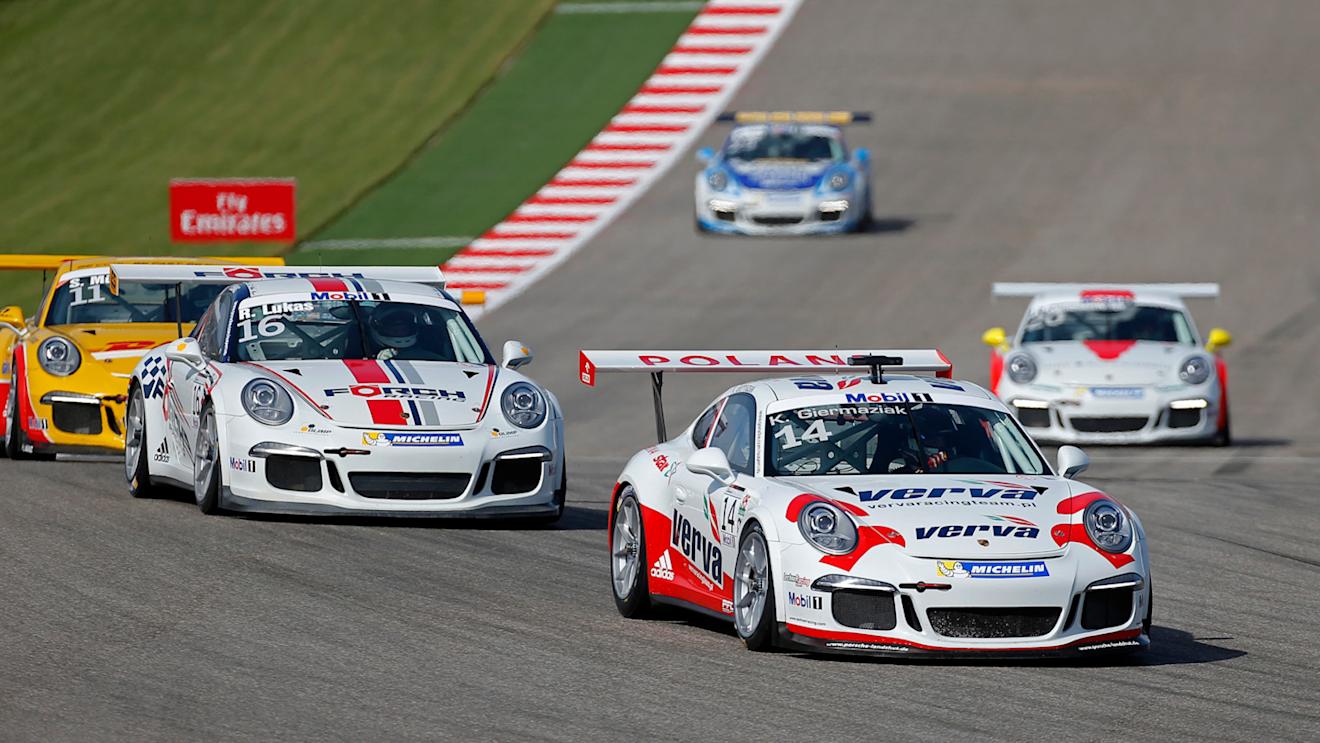 Kuba Giermaziak (POL) Verva Racing Team.
Porsche Supercup, Rd9, Austin, Texas, USA, 31 October - 2 November 2014. © Sutton Motorsport Images