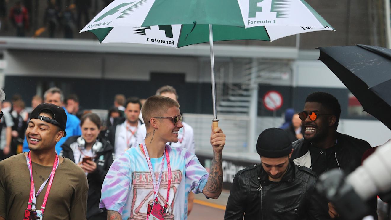Singer Justin Bieber at the Formula 1 Grand Prix de Monaco 2016