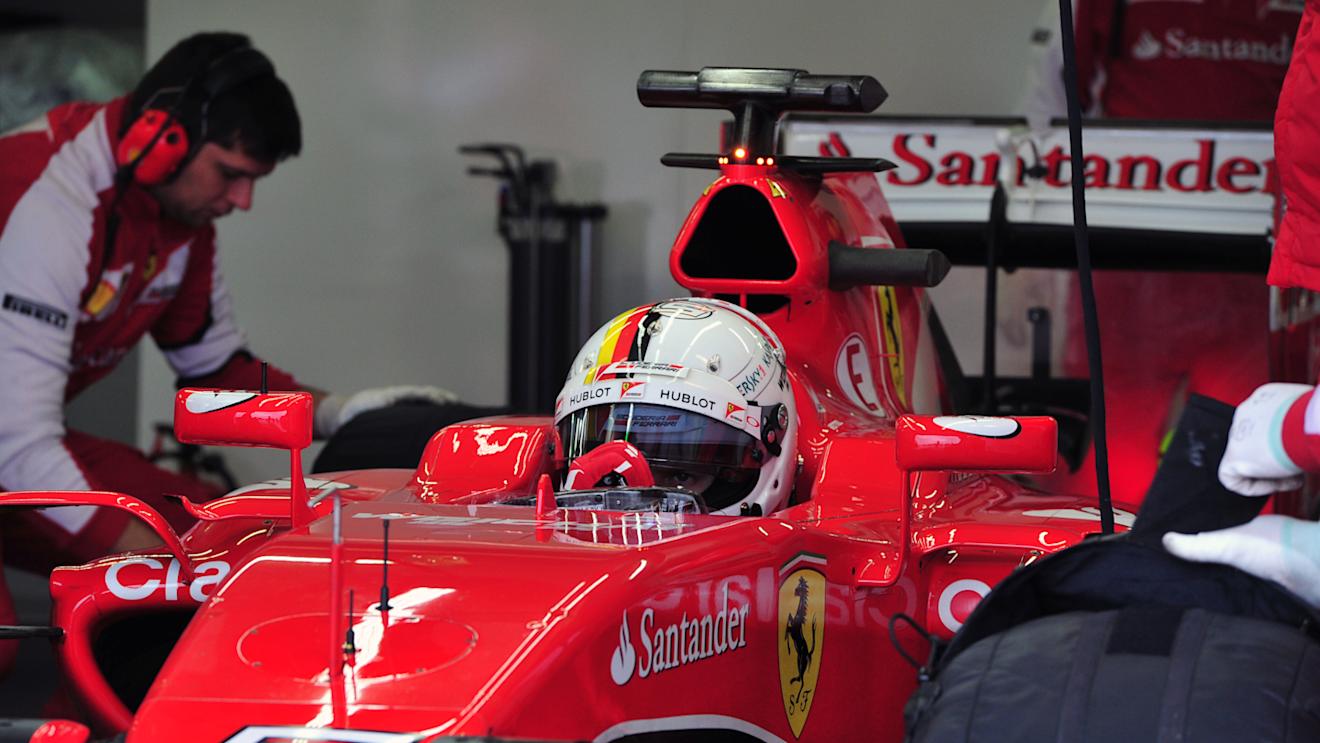 Sebastian Vettel (GER) Ferrari SF15-T at Pirelli Formula One Wet Test, Day Two, Paul Ricard, France, 26 January 2016. © Sutton Motorsport Images