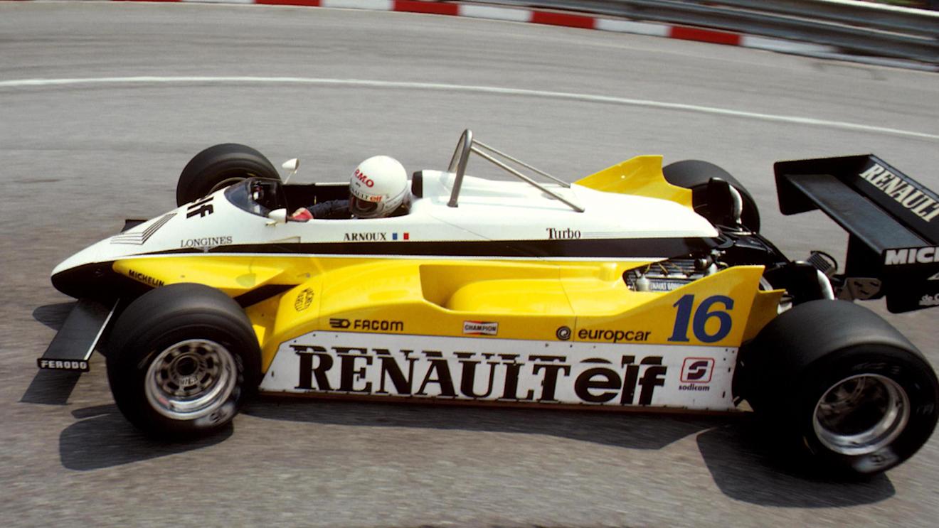 Rene Arnoux (FRA) Renault RE30B, DNF. Monaco Grand Prix, Monte-Carlo, Monaco, 23 May 1982. © Sutton Motorsport Images