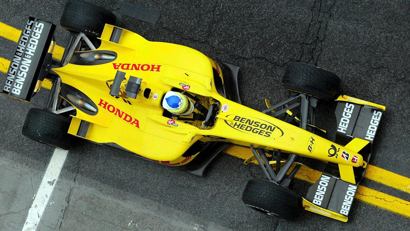 Giancarlo Fisichella (ITA) Jordan Honda EJ12. San Marino Grand Prix, Imola, Italy, 12 April 2002.  ©Sutton Motorsport Images