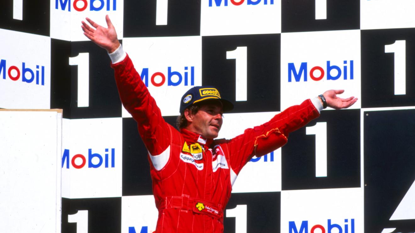 Gerhard Berger (AUT) took Ferrari to the top step of the podium for the first time since Portugal 1990 - the longest ever period without victory for the Maranello outfit since the official F1 World Championship began in 1950. 
German Grand Prix, Rd9, Hockenheim, Germany, 31 July 1994.
BEST IMAGE © Sutton Motorsport Images