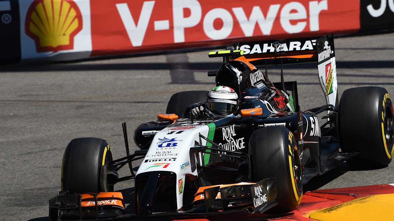 Sergio Perez (MEX) Force India VJM07.
Formula One World Championship, Rd6, Monaco Grand Prix, Qualifying, Monte-Carlo, Monaco, Saturday 24 May 2014. © Sutton Motorsport Images