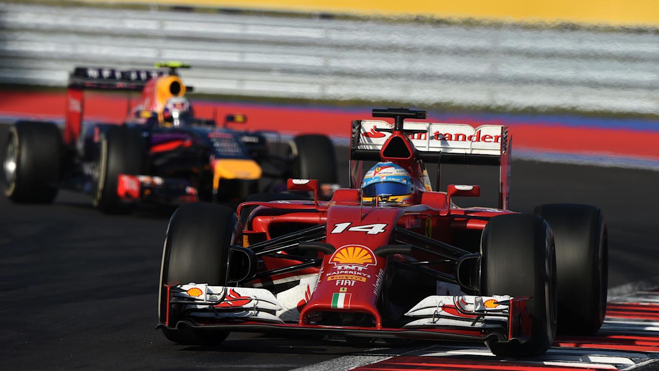 Fernando Alonso (ESP) Ferrari F14 T. Formula One World Championship, Rd16, Russian Grand Prix, Race, Sochi Autodrom, Sochi, Krasnodar Krai, Russia, Sunday, 12 October 2014 © Sutton Images. No reproduction without permission