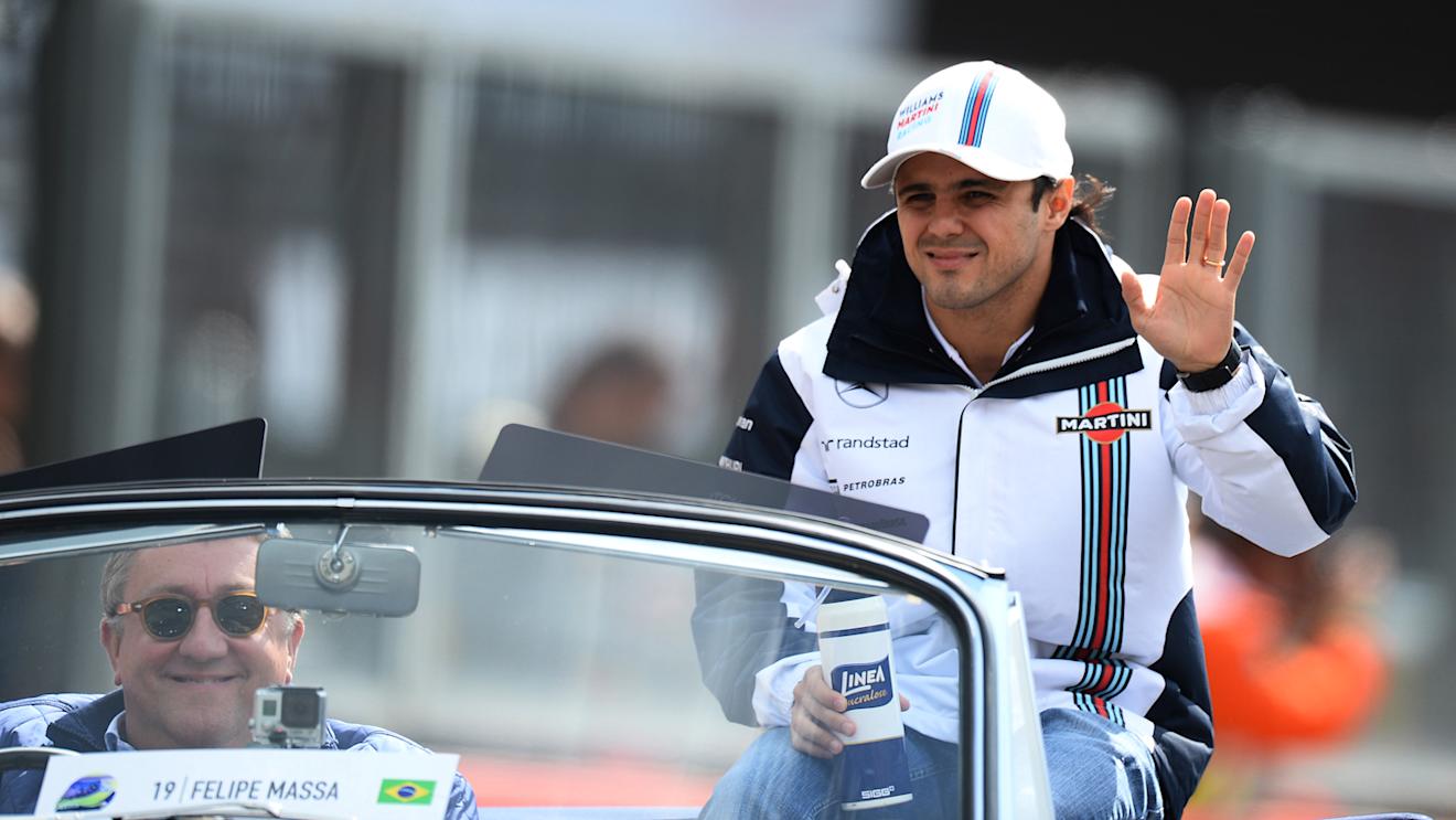 Felipe Massa (BRA) Williams on the drivers parade.
Formula One World Championship, Rd12, Belgian Grand Prix, Race Day, Spa-Francorchamps, Belgium, Sunday 24 August 2014. © Sutton Motorsport Images