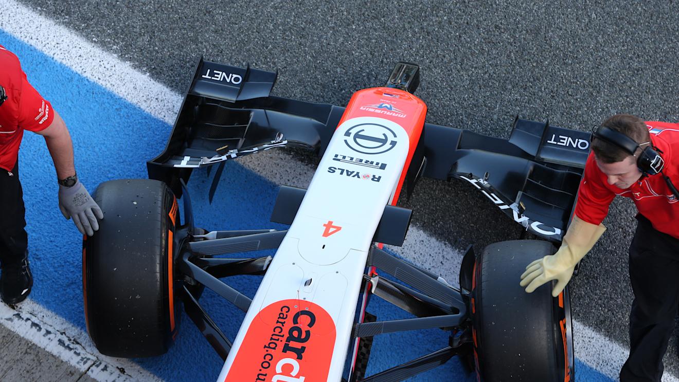 Max Chilton (GBR) Marussia F1 Team MR03 nose and front wing. Formula One Testing, Jerez, Spain, Day Three, Thursday, 30 January 2014 © Sutton Images. No reproduction without permission