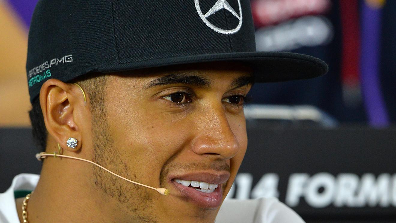 Lewis Hamilton (GBR) Mercedes AMG F1 in the Press Conference. Formula One World Championship, Rd1, Australian Grand Prix, Preparations, Albert Park, Melbourne, Australia, Thursday, 13 March 2014 © Sutton Images. No reproduction without permission