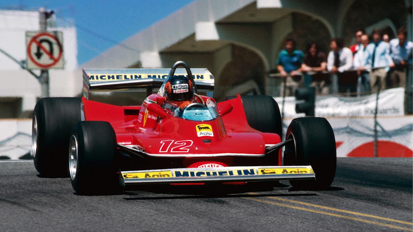 Pole sitter and race winner Gilles Villeneuve (CDN) Ferrari 312T4. United States Grand Prix West, Rd 4, Long Beach, California, USA, 8 April 1979. World © Phipps/Sutton. © No reproduction without permission.