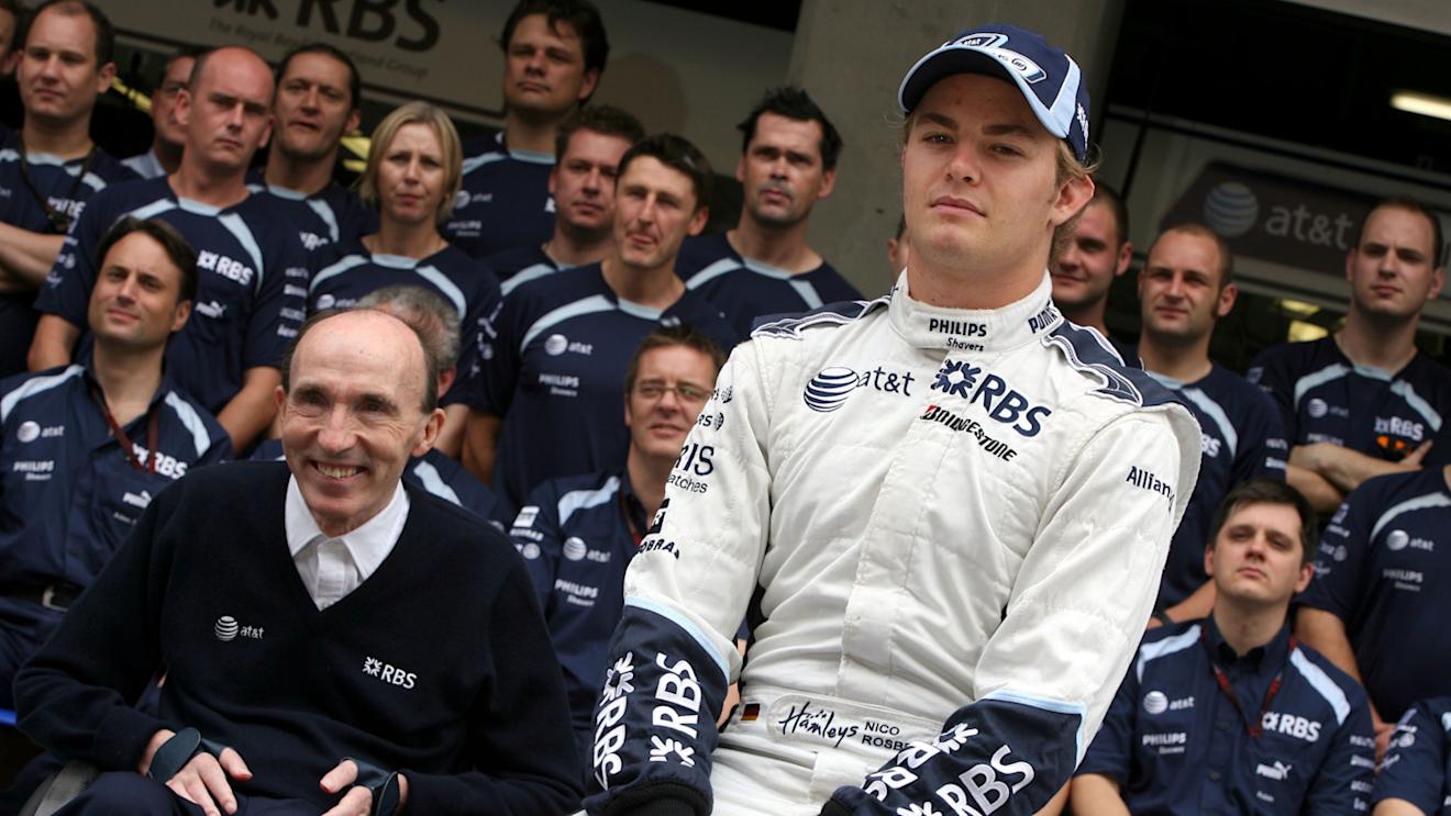 Frank Williams (GBR) Williams Team Owner and Nico Rosberg (GER) Williams.
Formula One World Championship, Rd16, Chinese Grand Prix, Race Day, Shanghai International Circuit, Shanghai, China, Sunday 7 October 2007.
