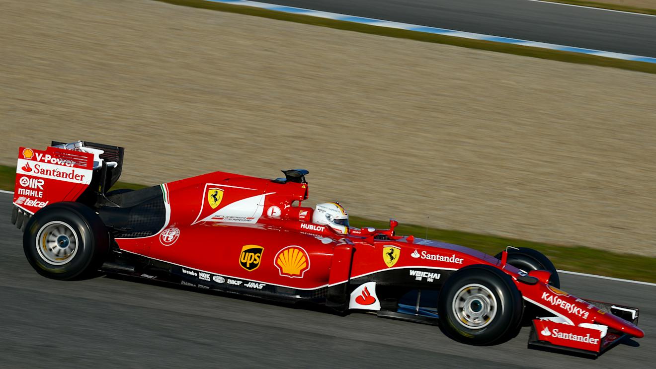 Sebastian Vettel (GER) Ferrari SF15-T at Formula One Testing, Day One, Jerez, Spain, 1 February 2015.