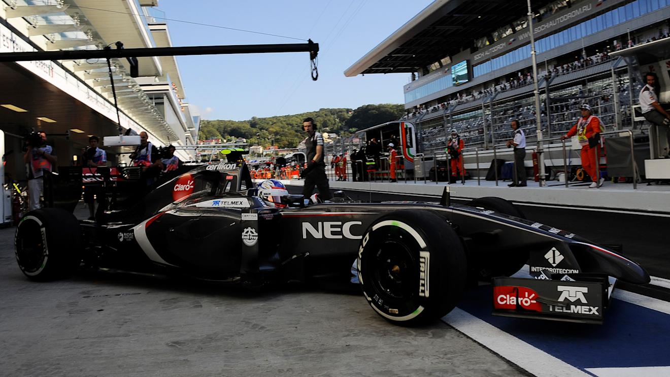 Sergey Sirotkin made his F1 practice debut at the 2014 Russian Grand Prix. © Sutton Images