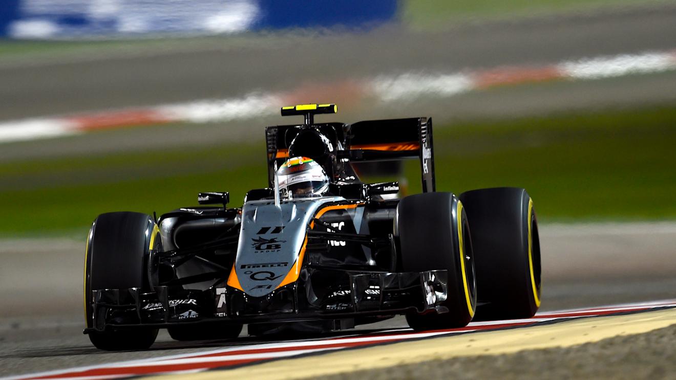 Sergio Perez (MEX) Force India VJM08 at Formula One World Championship, Rd4, Bahrain Grand Prix Race, Bahrain International Circuit, Sakhir, Bahrain, Sunday 19  April 2015. © Sutton Motorsport Images