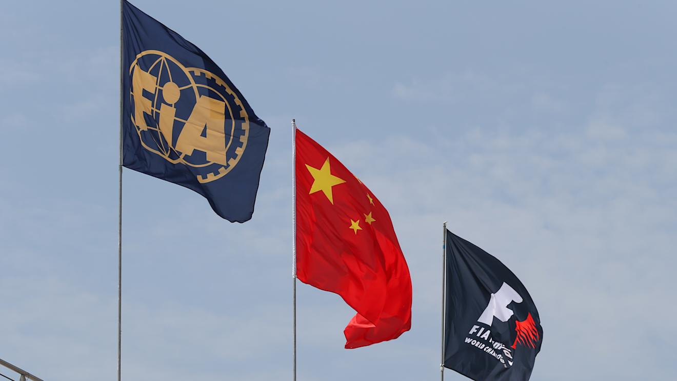 Flags at Formula One World Championship, Rd3, Chinese Grand Prix, Preparations, Shanghai, China, Thursday 9 April 2015. © Sutton Motorsport Images