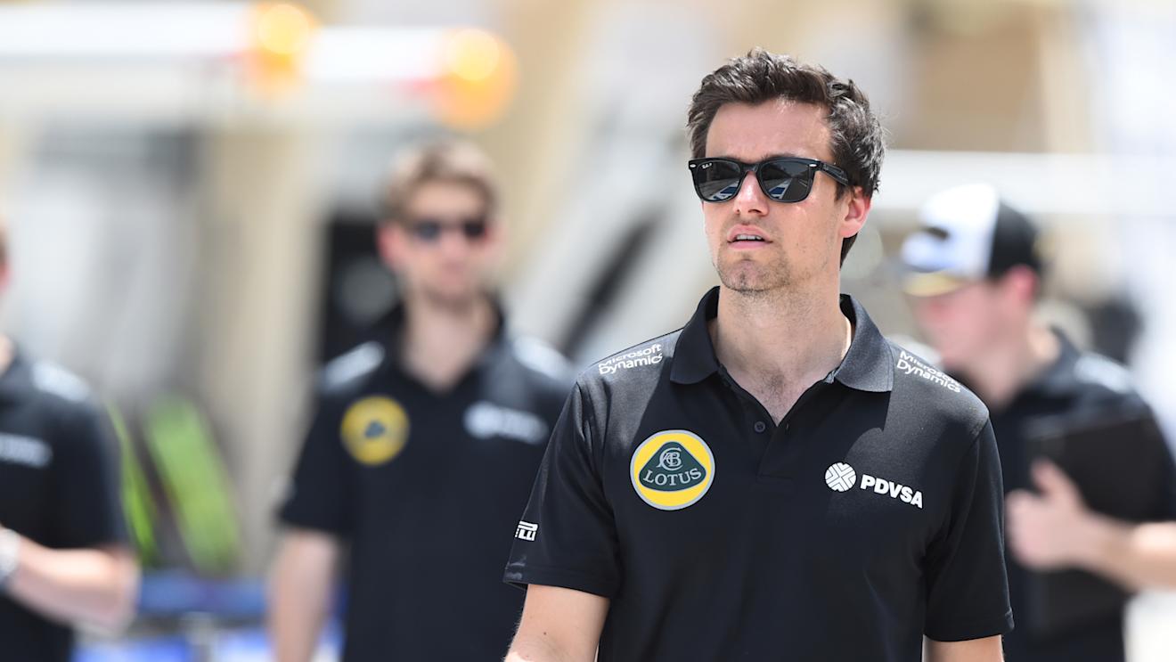 Jolyon Palmer (GBR) Lotus Test and Reserve Driver at Formula One World Championship, Rd4, Bahrain Grand Prix Preparations, Bahrain International Circuit, Sakhir, Bahrain, Thursday 16  April 2015. © Sutton Motorsport Images