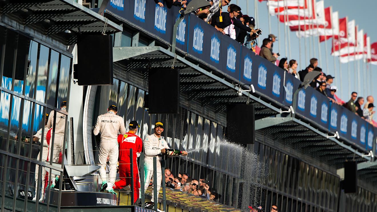 Lewis Hamilton (GBR) Mercedes AMG F1 at Formula One World Championship, Rd1, Australian Grand Prix, Race, Albert Park, Melbourne, Australia, Sunday 15 March 2015. © Sutton Motorsport Images