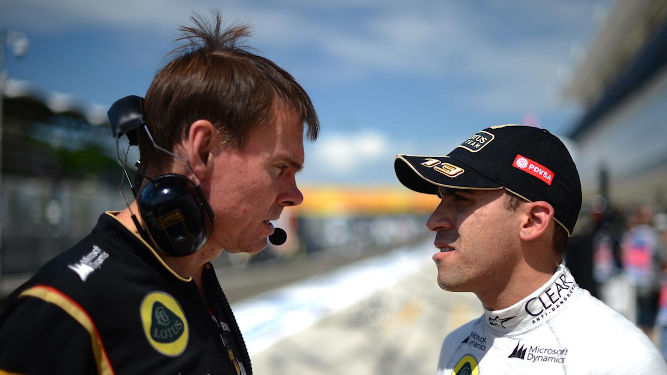 Alan Permane (GBR) Lotus F1 Race Engineer and Pastor Maldonado (VEN) Lotus. Formula One World Championship, Rd11, Hungarian Grand Prix, Practice, Hungaroring, Hungary. Friday, 25 July 2014