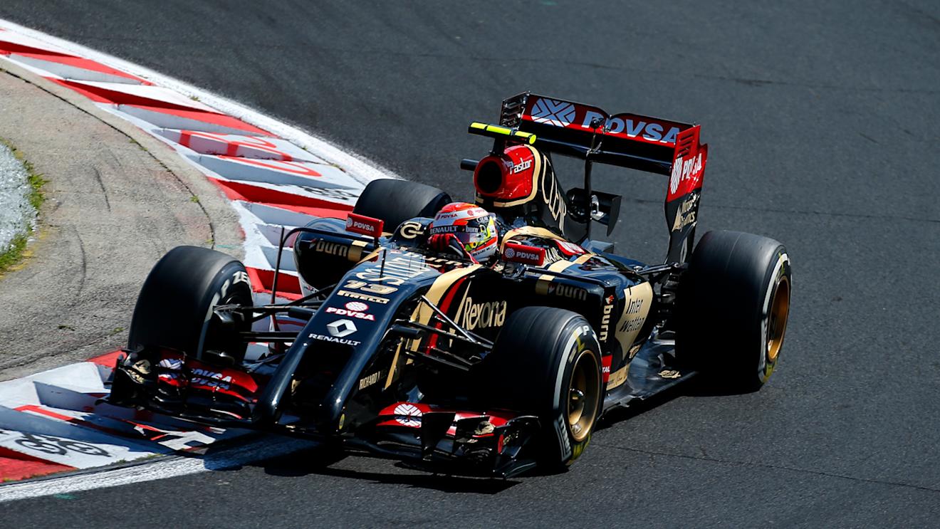 Pastor Maldonado (VEN) Lotus E22. Formula One World Championship, Rd11, Hungarian Grand Prix, Practice, Hungaroring, Hungary. Friday, 25 July 2014