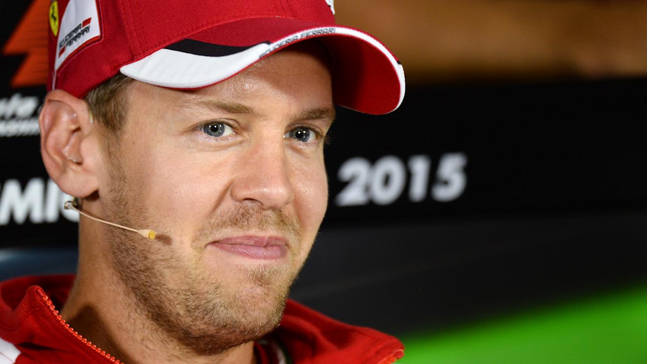Sebastian Vettel (GER) Ferrari in the Press Conference at Formula One World Championship, Rd12, Italian Grand Prix, Preparations, Monza, Italy, Thursday 3 September 2015. © Sutton Motorsport Images