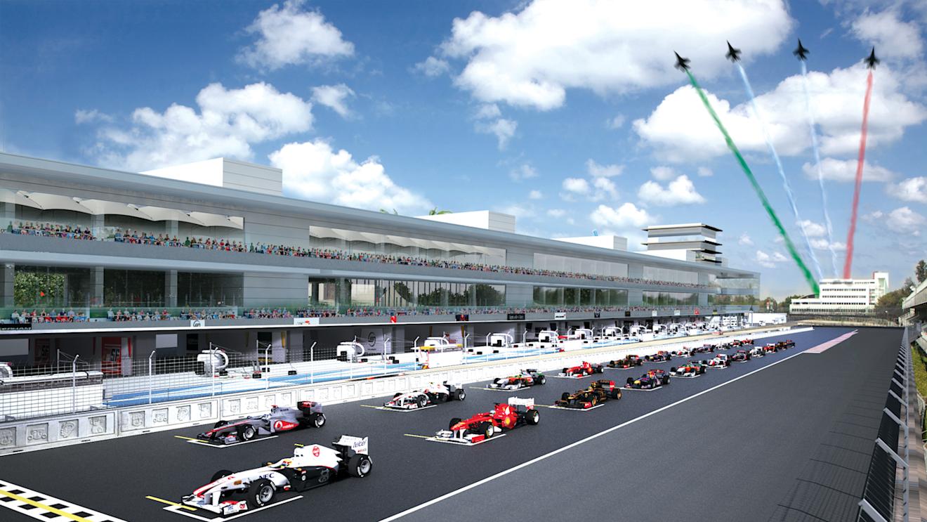 An artist's rendering of the Autodromo Hermanos Rodriguez © Tilke GmbH & Co. KG