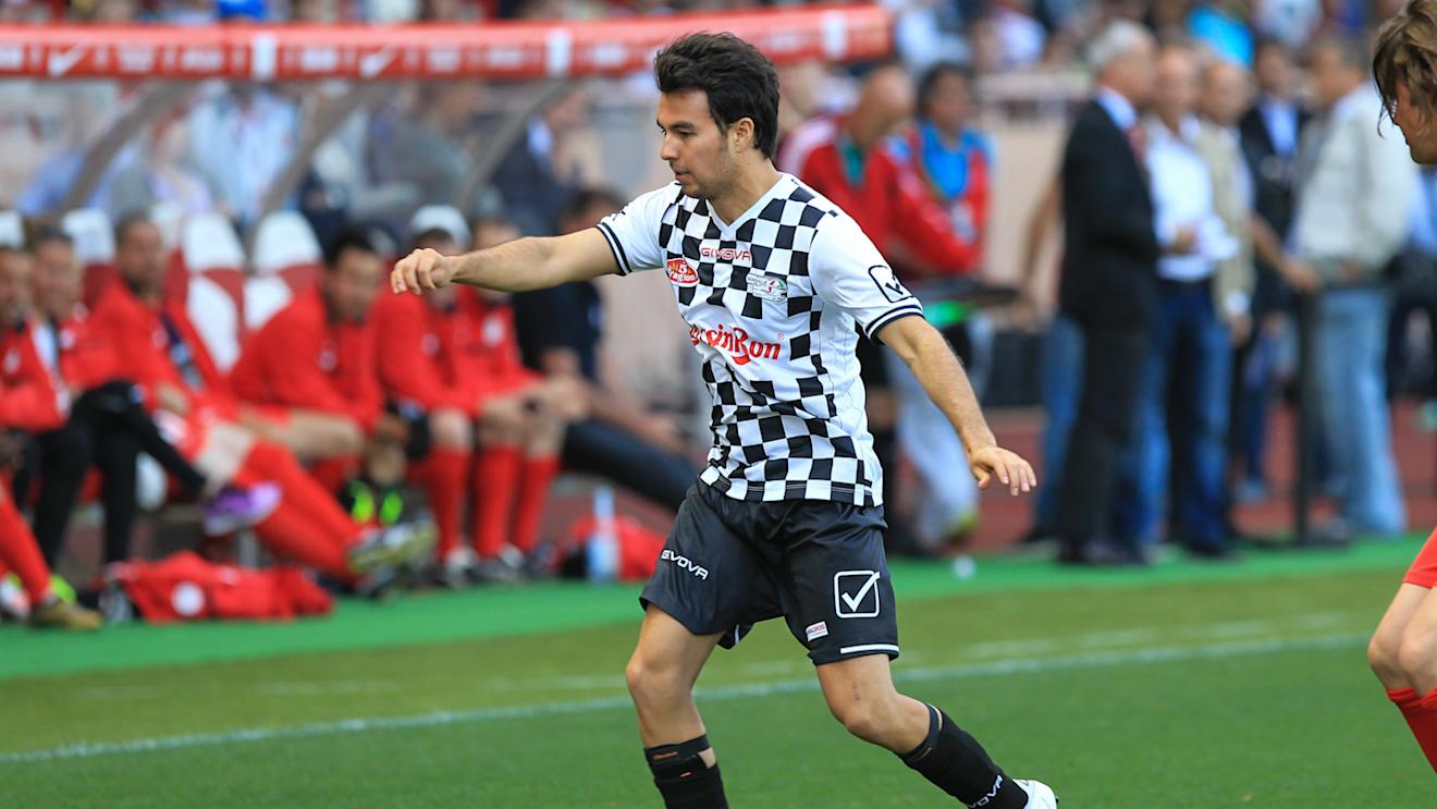 Sergio Perez (MEX) Force India at World Stars Football Match, Stade Luis II, Monaco, Tuesday 19 May 2015. © Sutton Motorsport Images