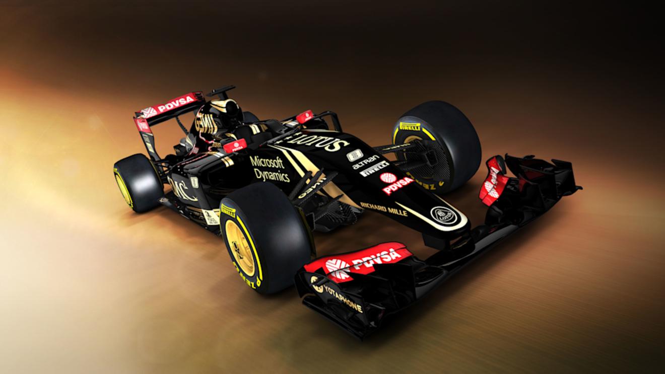 Lotus E23 Hybrid first view, Enstone, England, 26 January 2015. ©Lotus