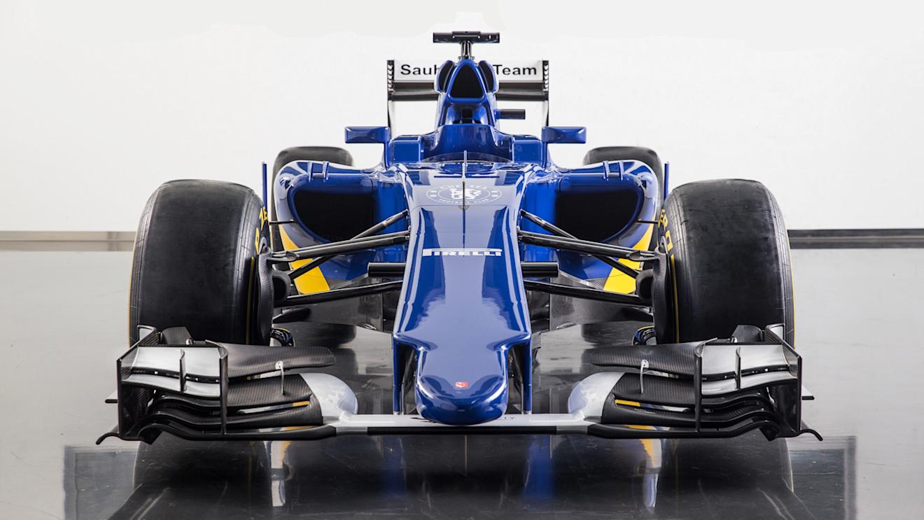 The new Sauber C34 at the Sauber C34 Launch, Sauber Factory, Hinwil, Switzerland, 30 January 2015. ©Sauber

