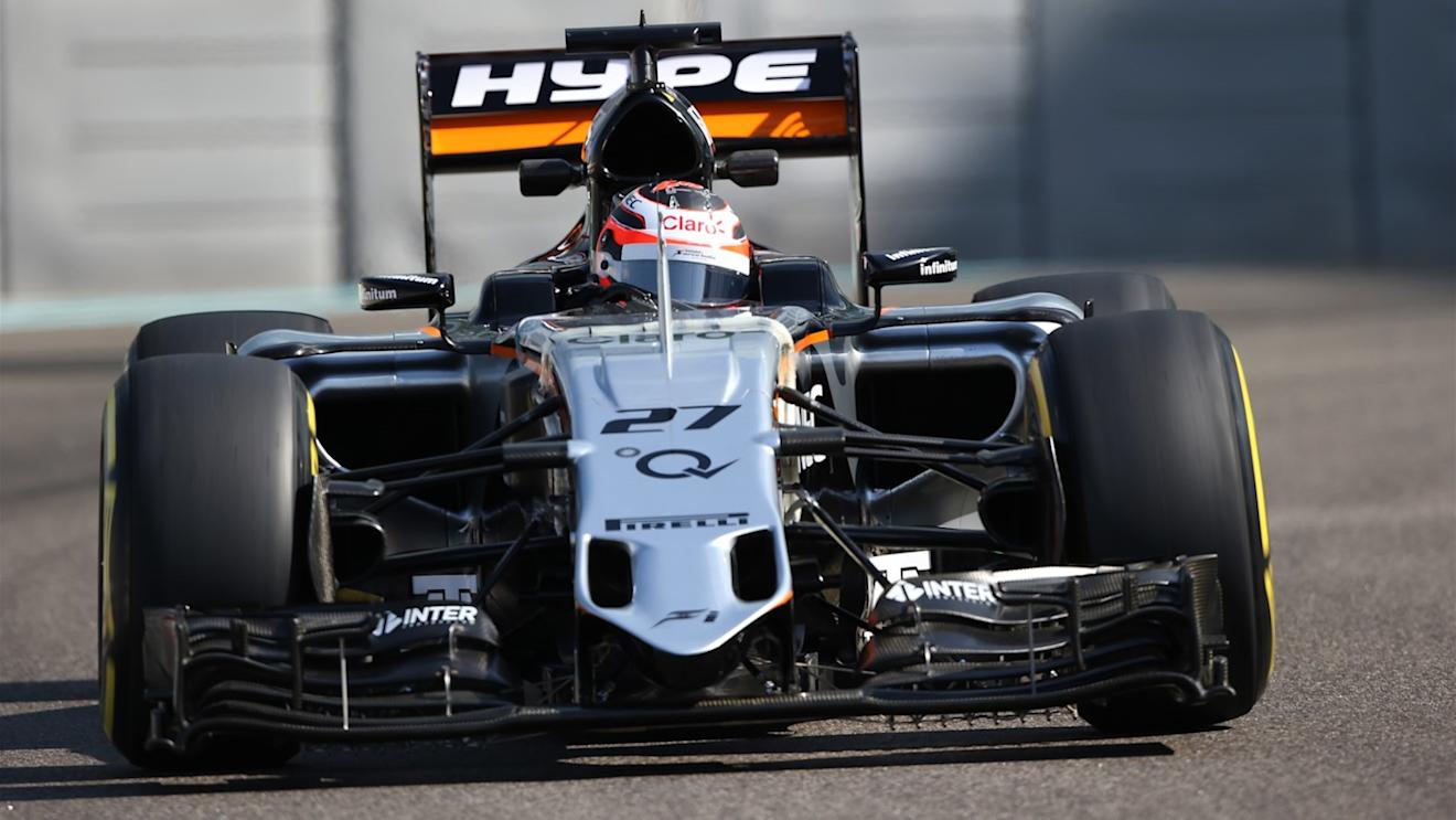 Nico Hulkenberg (GER) Force India VJM08 at Formula One World Championship, Rd19, Abu Dhabi Grand Prix, Practice, Yas Marina Circuit, Abu Dhabi, UAE, Friday 27 November 2015. © Sutton Motorsport Images