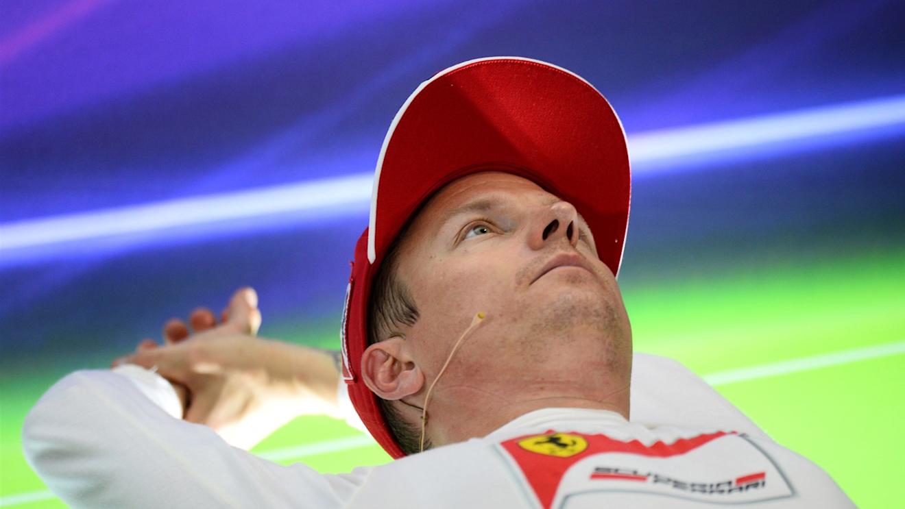 Kimi Raikkonen (FIN) Ferrari in the press conference at Formula One World Championship, Rd19, Abu Dhabi Grand Prix, Qualifying, Yas Marina Circuit, Abu Dhabi, UAE, Saturday 28 November 2015. © Sutton Motorsport Images