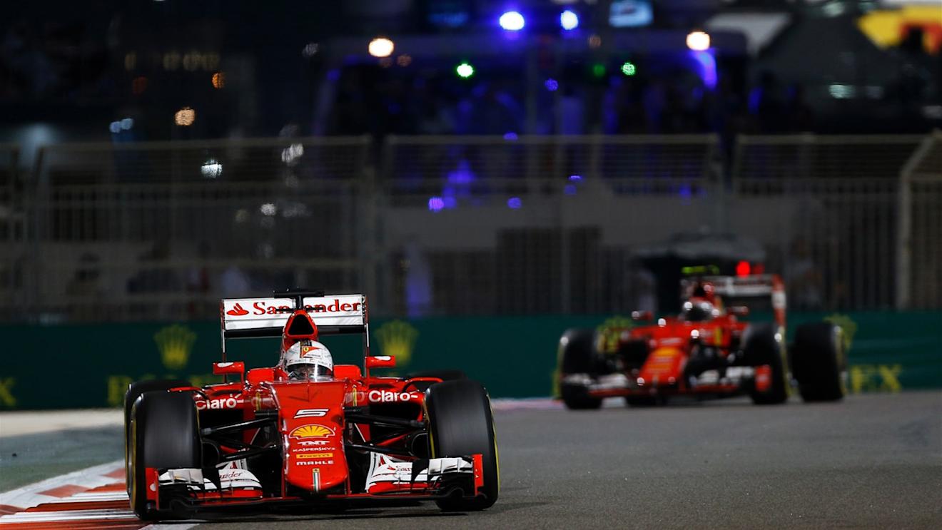 Sebastian Vettel (GER) Ferrari SF15-T at Formula One World Championship, Rd19, Abu Dhabi Grand Prix, Race, Yas Marina Circuit, Abu Dhabi, UAE, Sunday 29 November 2015. © Sutton Motorsport Images