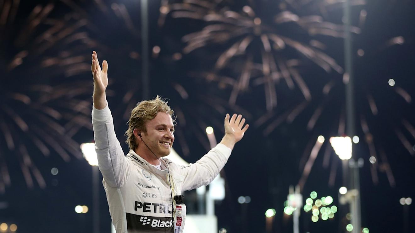 Race winner Nico Rosberg (GER) Mercedes AMG F1 celebrates in parc ferme at Formula One World Championship, Rd19, Abu Dhabi Grand Prix, Race, Yas Marina Circuit, Abu Dhabi, UAE, Sunday 29 November 2015. © Sutton Motorsport Images