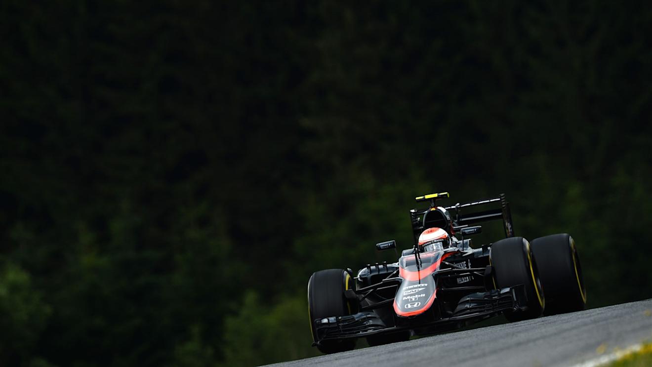 Jenson Button (GBR) McLaren MP4-30 at Formula One World Championship, Rd8, Austrian Grand Prix, Practice, Spielberg, Austria, Friday 19 June 2015. © Sutton Motorsport Images