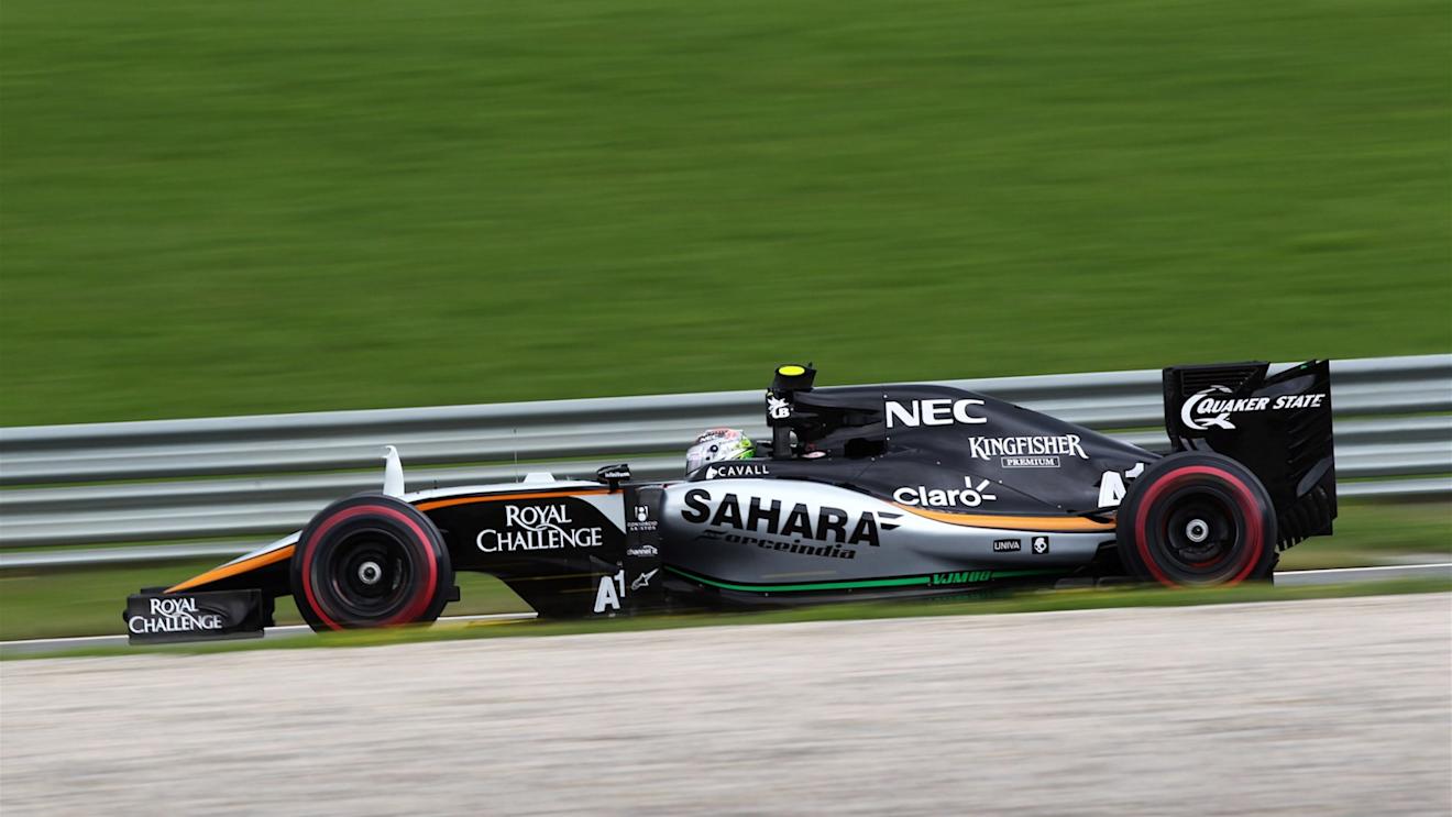 Sergio Perez (MEX) Force India VJM08 at Formula One World Championship, Rd8, Austrian Grand Prix, Qualifying, Spielberg, Austria, Saturday 20 June 2015. © Sutton Motorsport Images