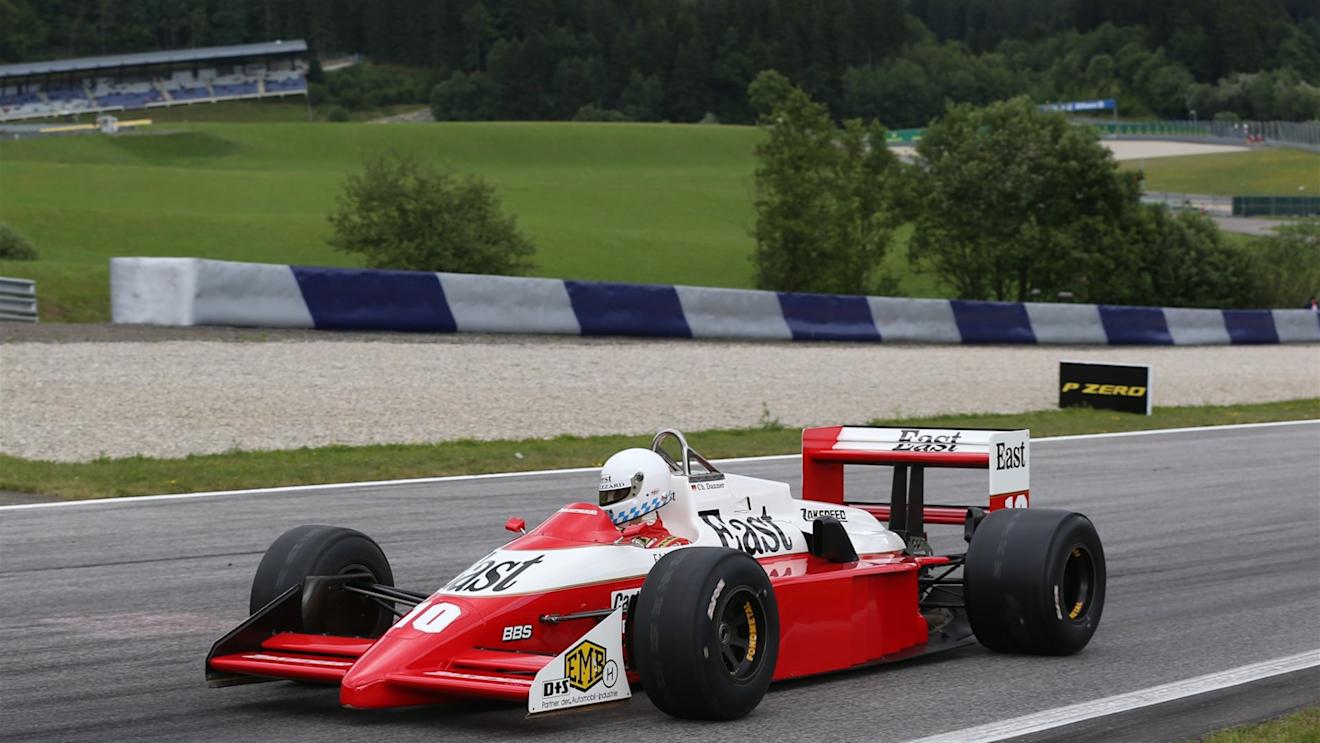 Christian Danner (GER) Zakspeed at the Legends Parade at Formula One World Championship, Rd8, Austrian Grand Prix, Qualifying, Spielberg, Austria, Saturday 20 June 2015. © Sutton Motorsport Images