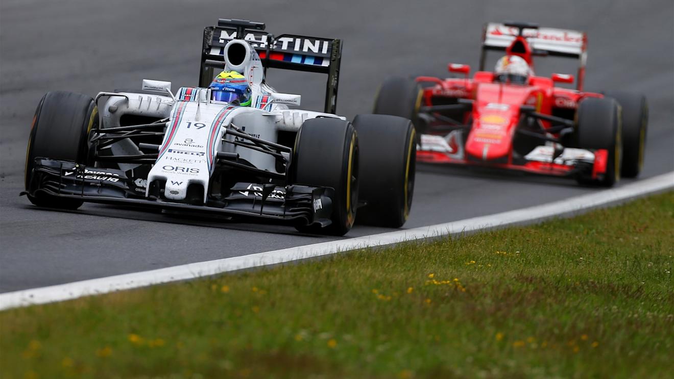 Felipe Massa (BRA) Williams FW37 leads Sebastian Vettel (GER) Ferrari SF15-T at Formula One World Championship, Rd8, Austrian Grand Prix, Race, Spielberg, Austria, Sunday 21 June 2015. © Sutton Motorsport Images
