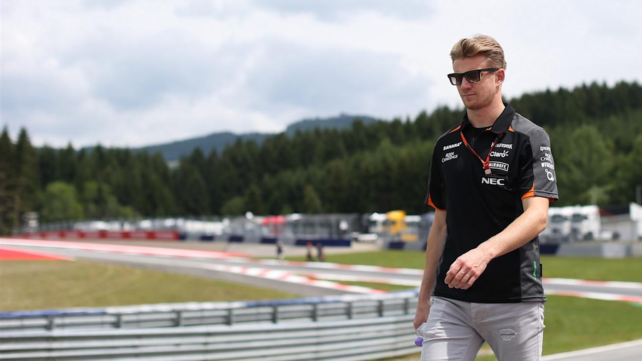 Nico Hulkenberg (GER) Force India F1 walks the track at Formula One World Championship, Rd8, Austrian Grand Prix, Preparations, Spielberg, Austria, Thursday 18 June 2015. © Sutton Motorsport Images