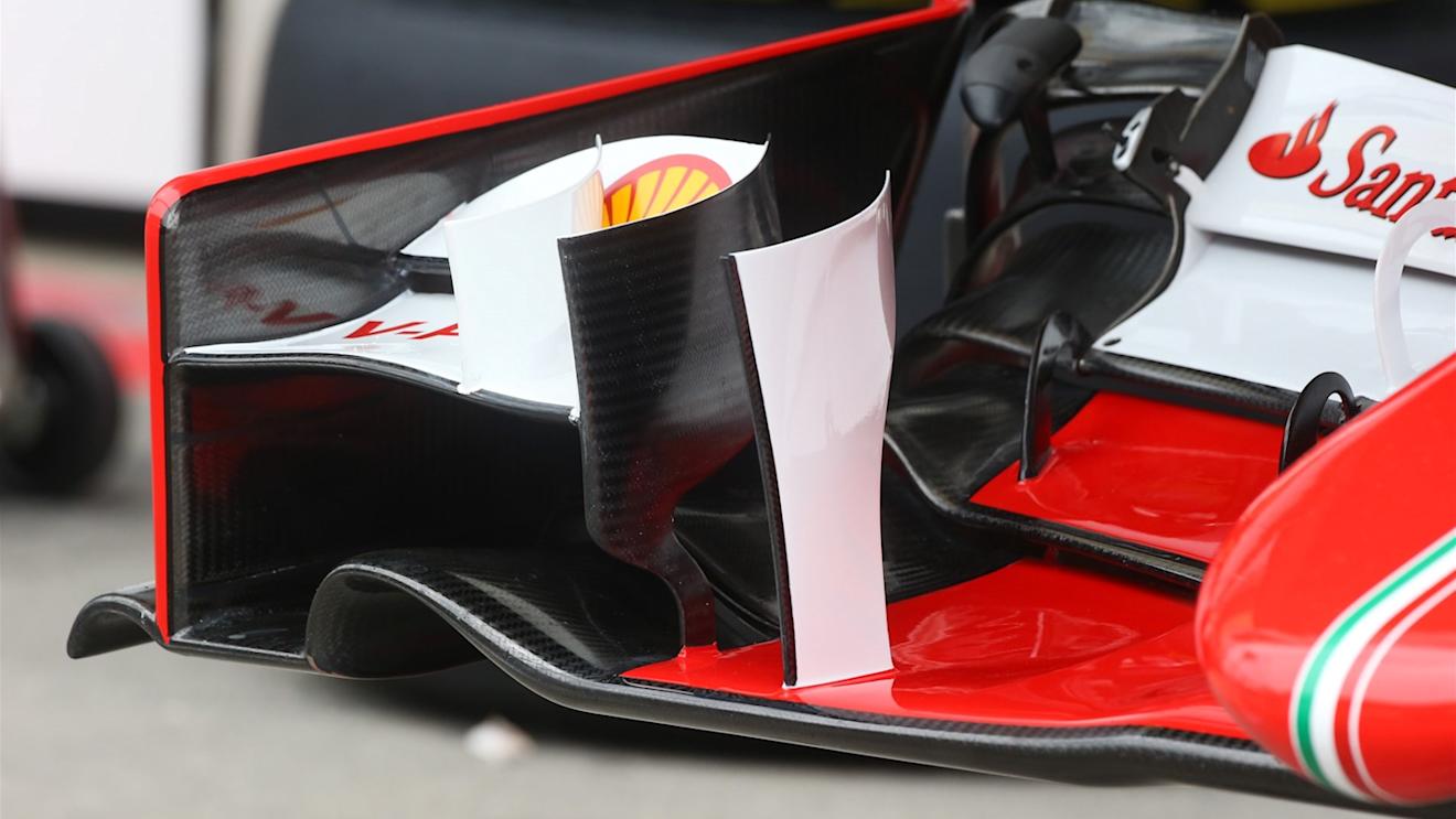 Ferrari SF15-T front wing detail at Formula One World Championship, Rd8, Austrian Grand Prix, Preparations, Spielberg, Austria, Thursday 18 June 2015. © Sutton Motorsport Images