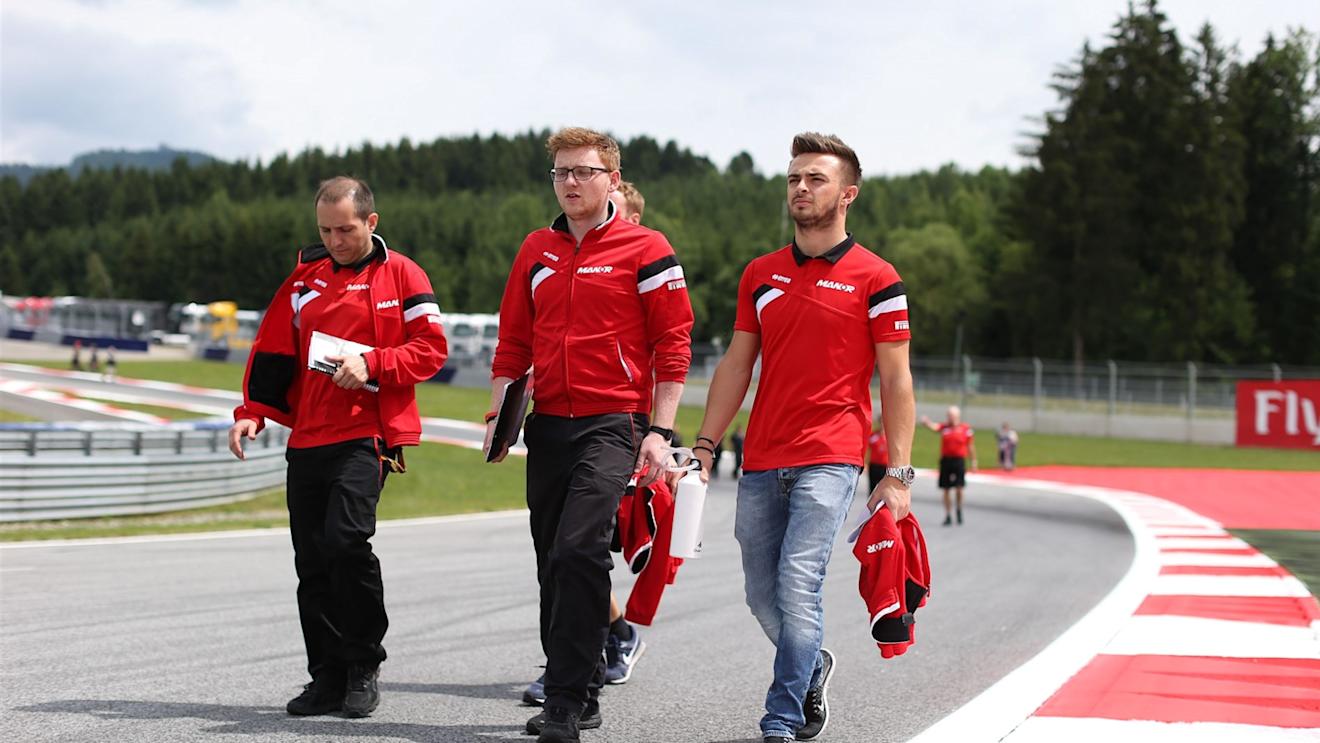 Will Stevens (GBR) Marussia walks the track at Formula One World Championship, Rd8, Austrian Grand Prix, Preparations, Spielberg, Austria, Thursday 18 June 2015. © Sutton Motorsport Images