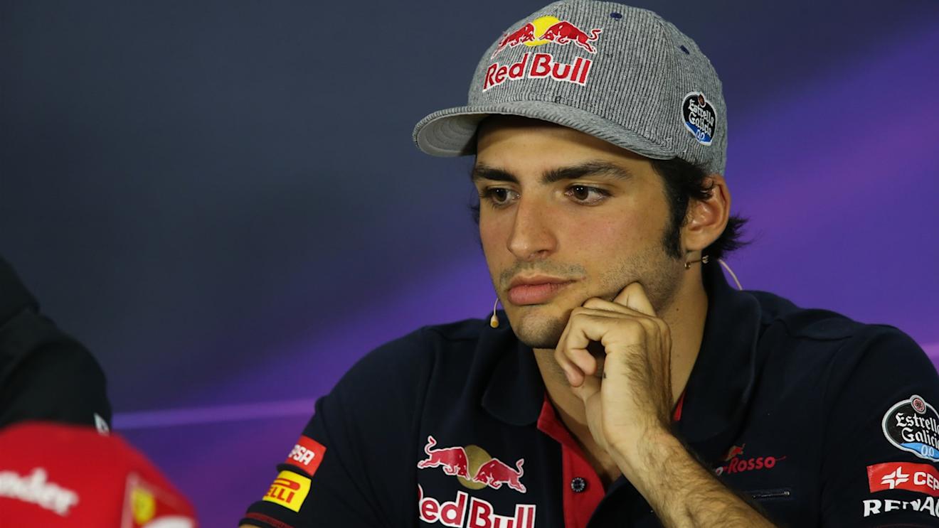 Carlos Sainz jr (ESP) Scuderia Toro Rosso in the press conference at Formula One World Championship, Rd8, Austrian Grand Prix, Preparations, Spielberg, Austria, Thursday 18 June 2015. © Sutton Motorsport Images