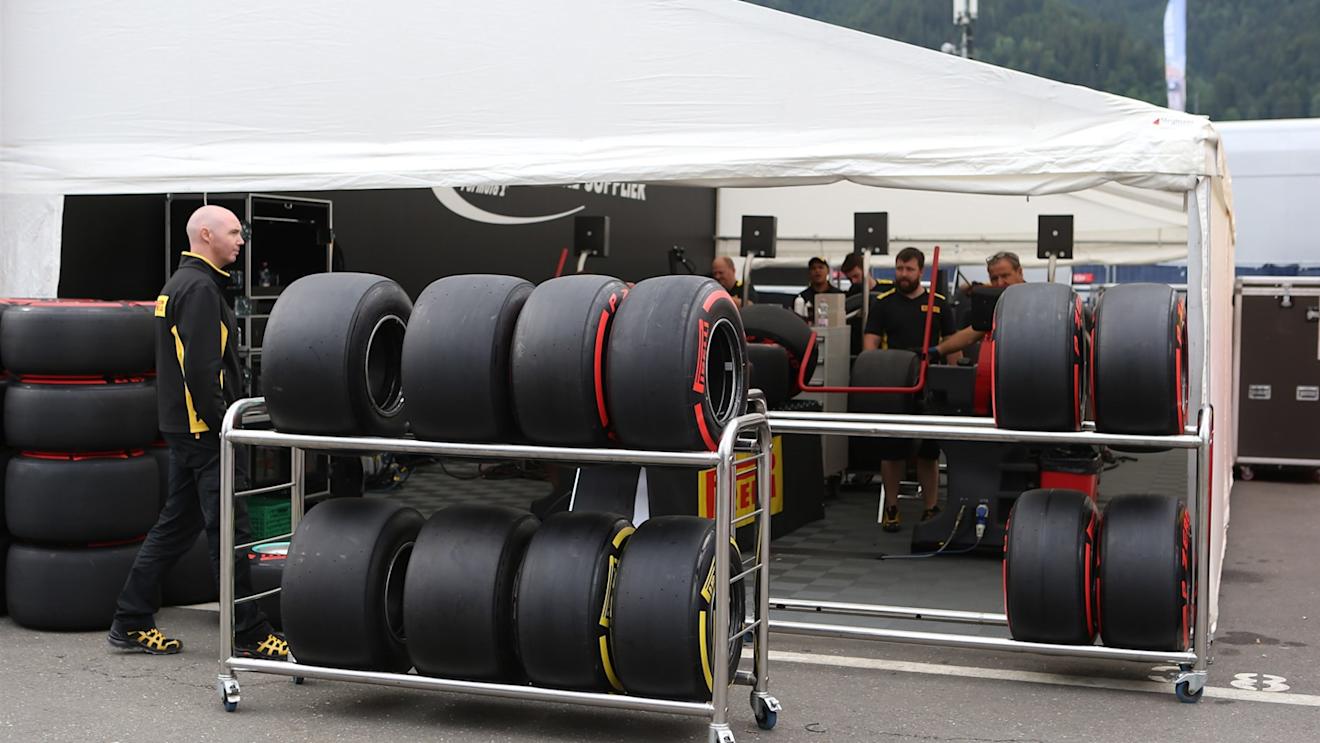 Pirelli tyres at Formula One World Championship, Rd8, Austrian Grand Prix, Preparations, Spielberg, Austria, Wednesday 17 June 2015. © Sutton Motorsport Images