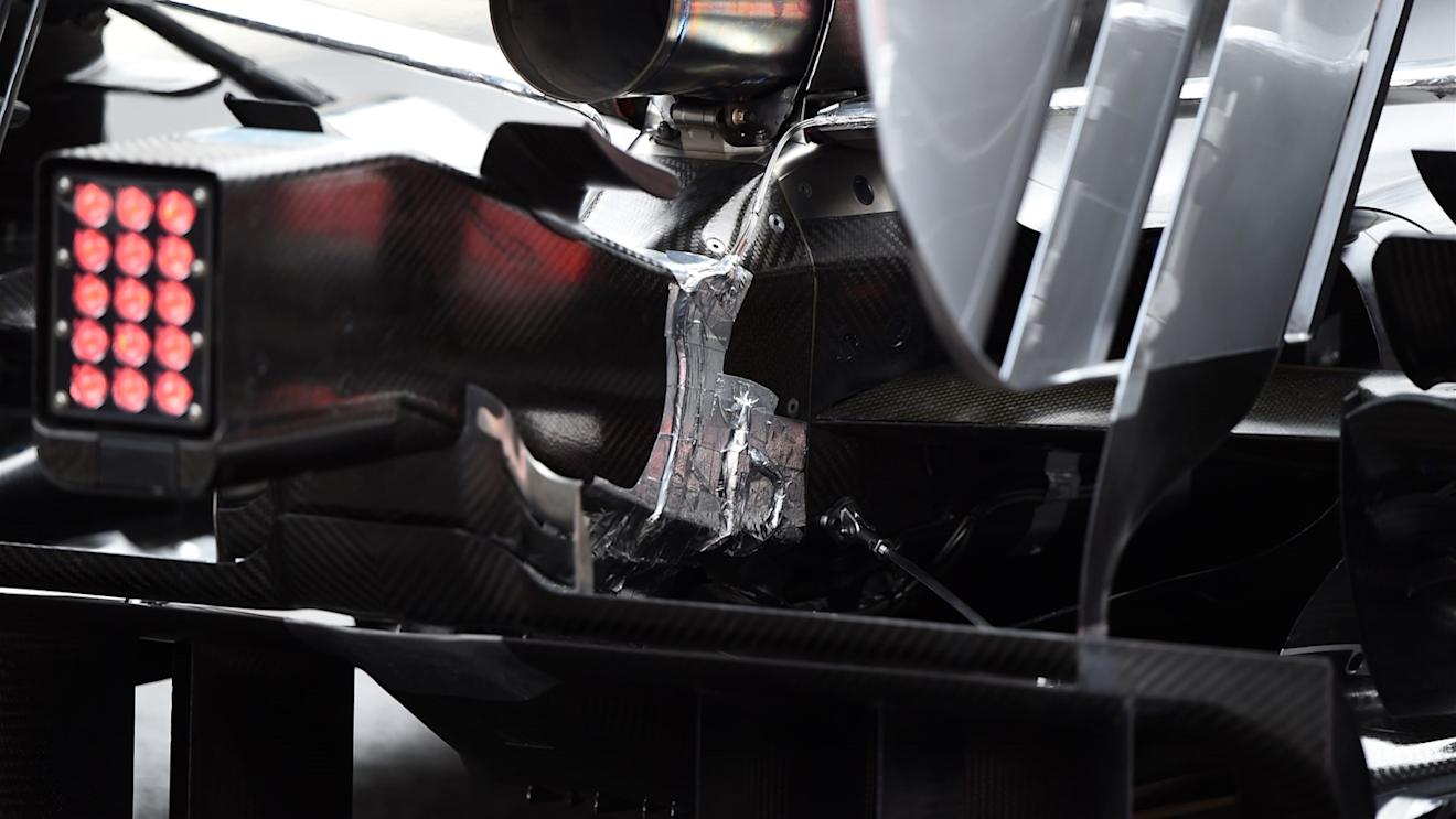 Mercedes AMG F1 W06 rear detail at Formula One Testing, Day One, Spielberg, Austria, Tuesday 23 June 2015. © Sutton Motorsport Images