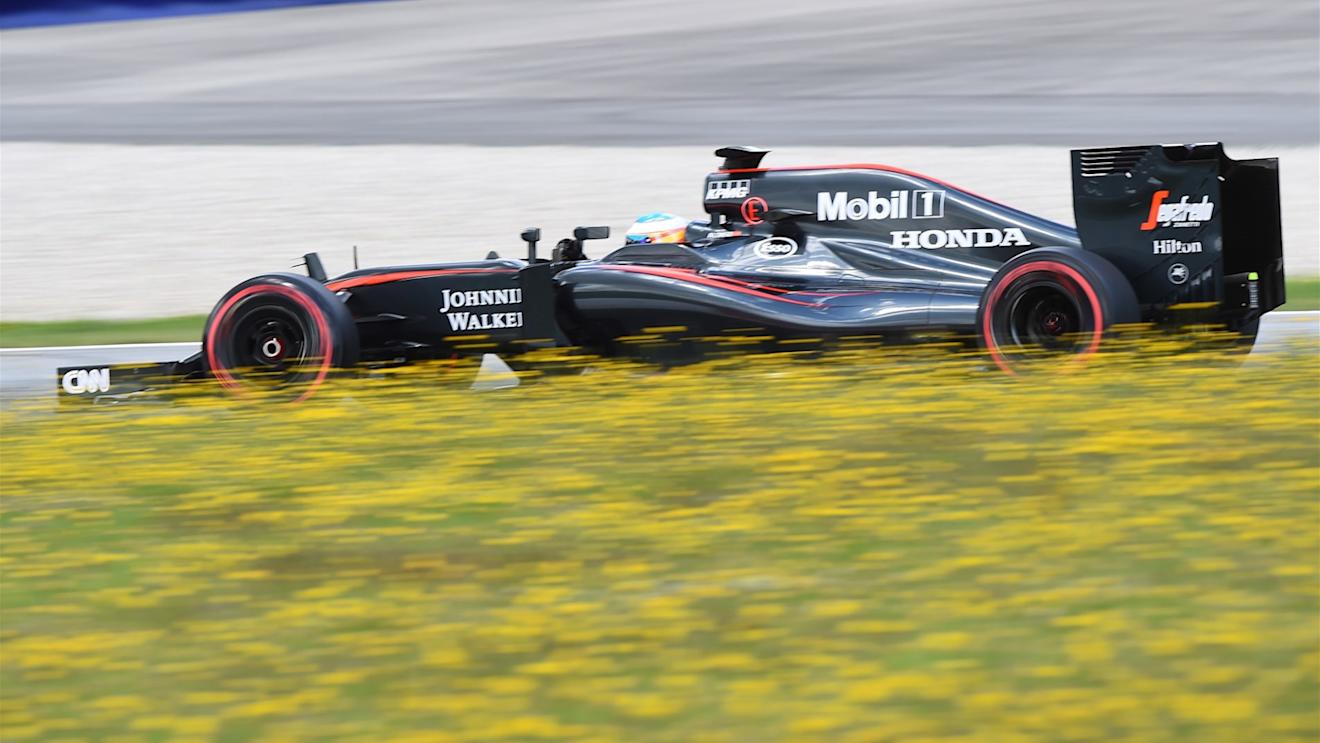 Fernando Alonso (ESP) McLaren MP4-30 at Formula One Testing, Day Two, Spielberg, Austria, Wednesday 24 June 2015. © Sutton Motorsport Images