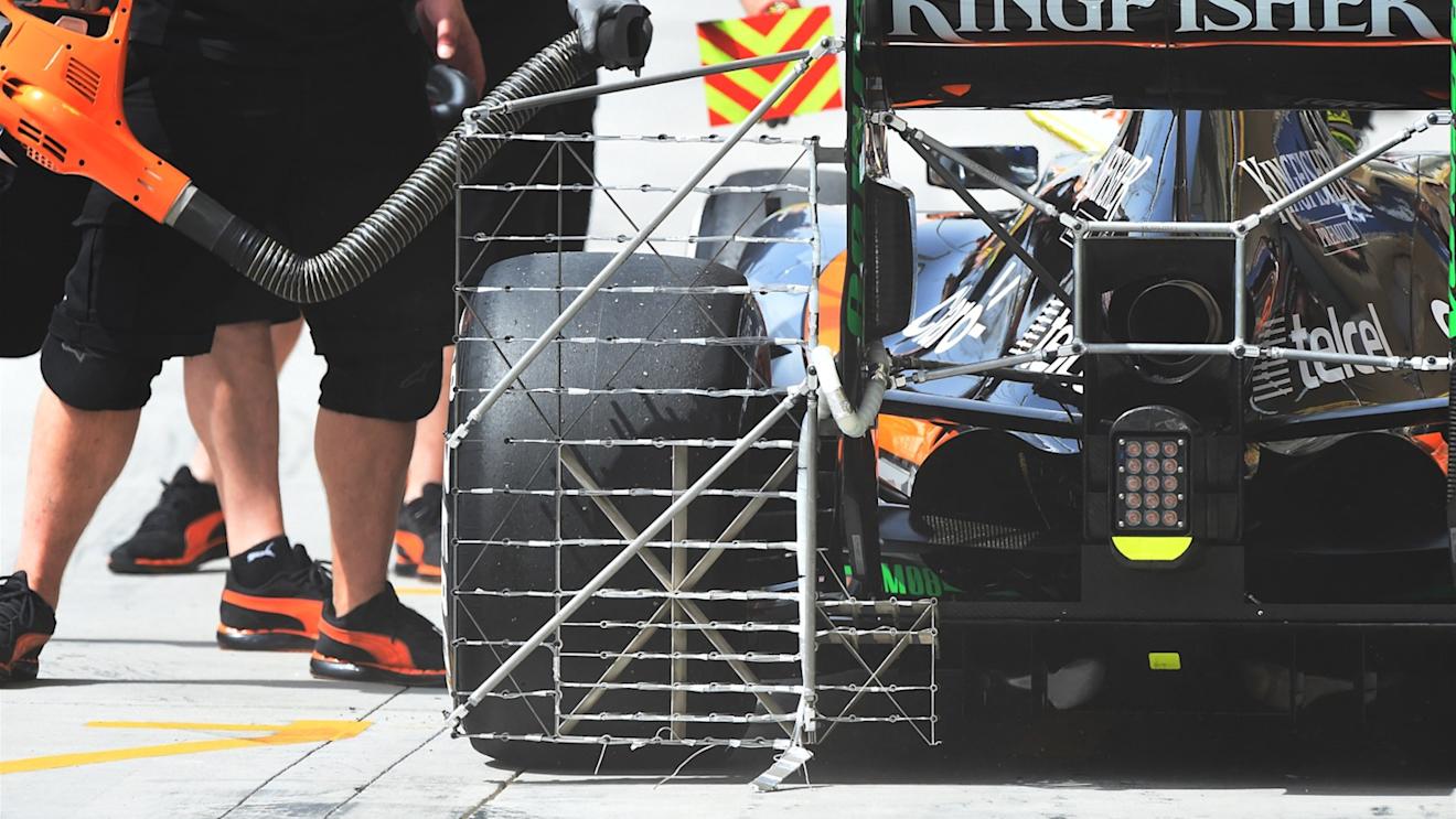 Force India VJM08 rear sensor at Formula One World Championship, Rd4, Bahrain Grand Prix Practice, Bahrain International Circuit, Sakhir, Bahrain, Friday 17 April 2015. © Sutton Motorsport Images