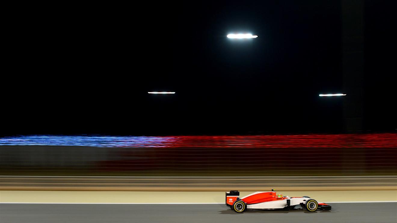 Roberto Merhi (SPA) Marussia at Formula One World Championship, Rd4, Bahrain Grand Prix Practice, Bahrain International Circuit, Sakhir, Bahrain, Friday 17 April 2015. © Sutton Motorsport Images